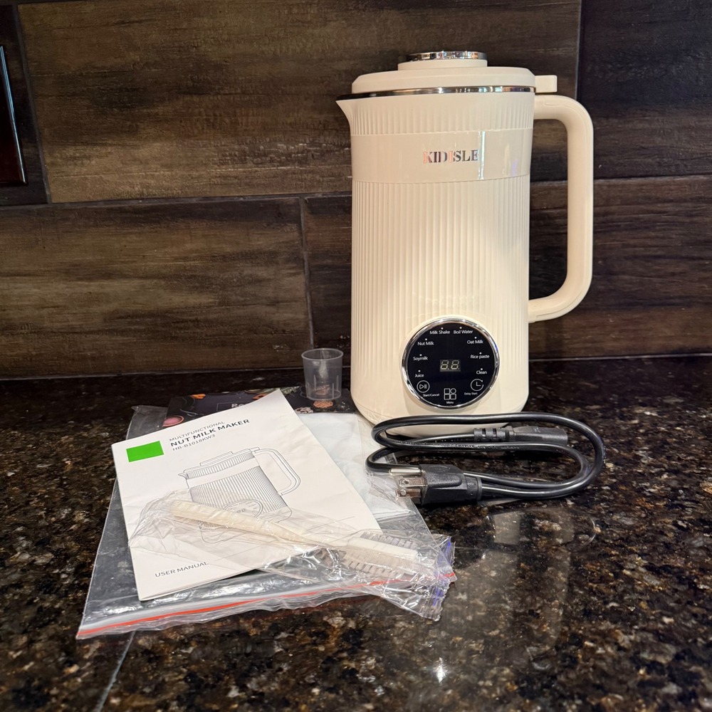 Kidisle Nut Milk Maker Machine Cream Automatic Soy Oat Milk Blender Excellent